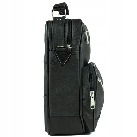 Torba męska skórzana T-16 czarna