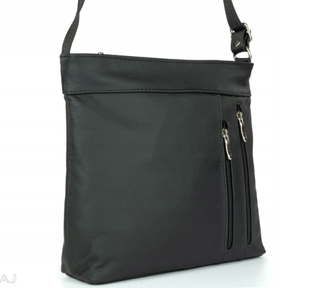 Torebka damska skórzana T-ZP czarna