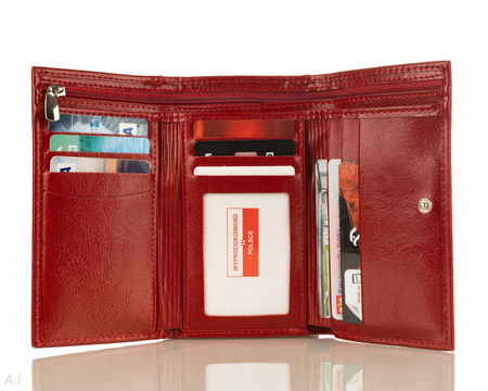 Portfel damski skórzany GB P-42 czerwony