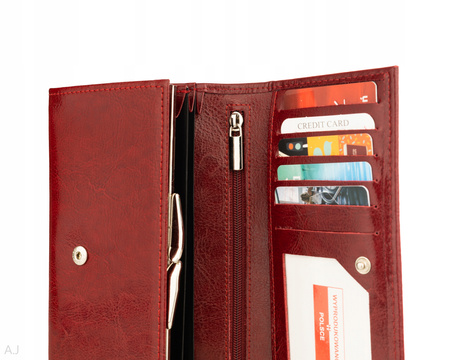 Portfel damski skórzany GB P-32 bordo