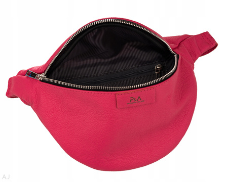 Saszetka damska skórzana S-PA fuksja