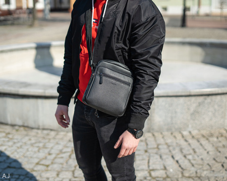 Listonoszka męska Canaletto T-335 czarna