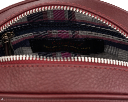 Torebka damska skórzana Canaletto T-740 Bordowy