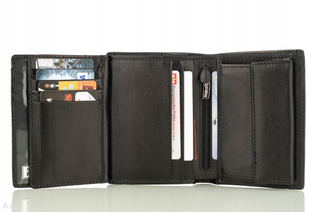 Portfel męski skórzany Canaletto P-1555 czarny