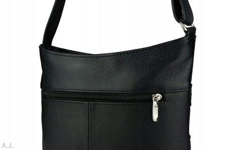 Torebka damska skórzana T-LL czarny