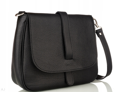 Torebka damska skórzana Canaletto elegancka T-601 czarna