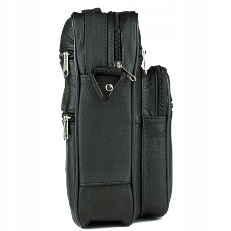 Torba męska skórzana T-8 czarna