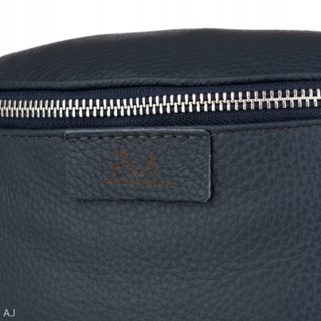 Saszetka damska skórzana S-PA granatowa