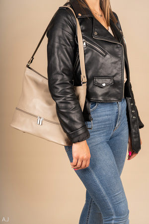 Torebka damska skórzana T-LB beż