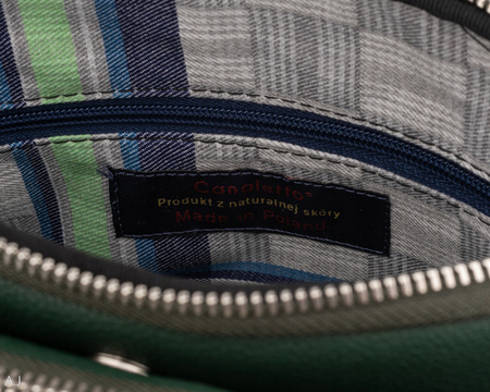 Torebka damska skórzana Canaletto T-840 zielony