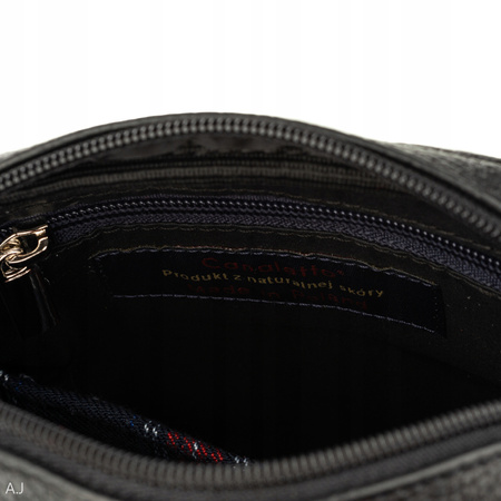 Listonoszka męska skórzana Canaletto T-133 czarny