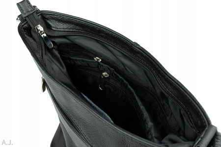 Torebka damska skórzana T-JDA czarna