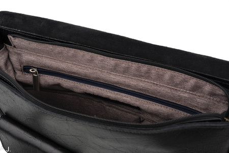 Teczka męska skórzana Canaletto Vintage T-245 czarna