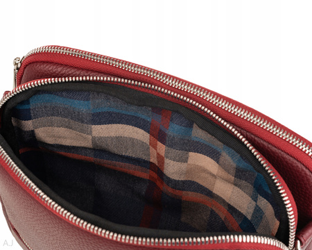 Torebka damska skórzana Canaletto T-840 bordowy