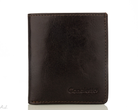 Portfel skórzany męski Canaletto P-1031 brąz