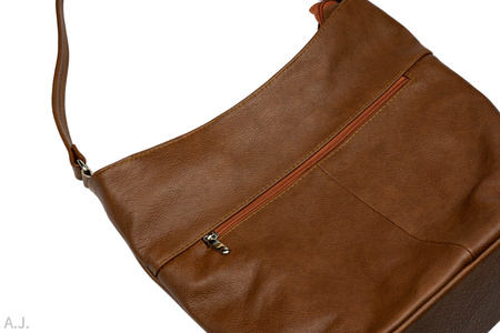 Torebka damska skórzana T-MP jasny brąz