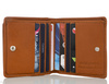 Portfel skórzany z kominkiem Canaletto P-1008 brąz RFID
