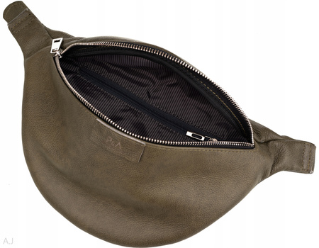 Saszetka damska skórzana S-PA oliwka