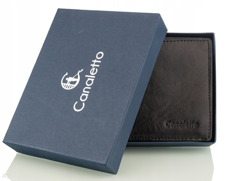 Portfel męski skórzany Canaletto P-1501/S czarny