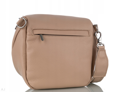 Torebka damska skórzana T-BAL pudrowy róż