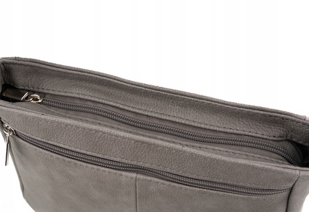 Torebka damska skórzana T-IWB szara