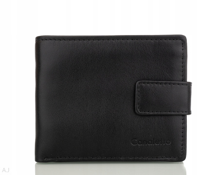 Portfel męski skórzany Canaletto P-1501/SA czarny