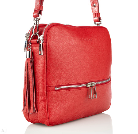 Torebka damska skórzana Canaletto T-840 czerwony