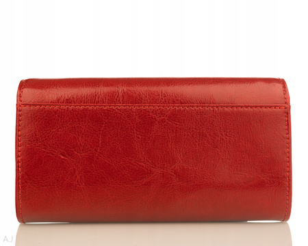 Portfel damski skórzany GB P-32 czerwony