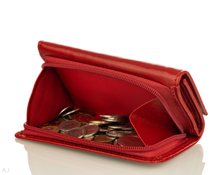 Portfel damski skórzany GB P-40 czerwony