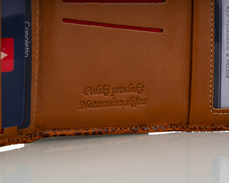 Portfel damski skórzany BajuBaj P-2003 jasny brąz