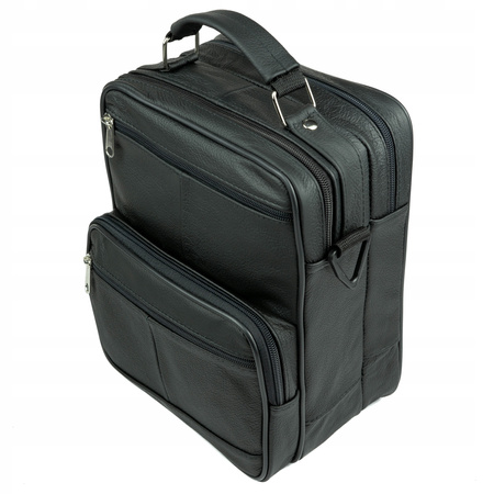 Torba męska skórzana T-17 czarna