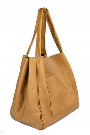 Worek damski skórzany T-EFE+ Camel