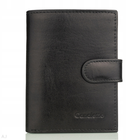 Portfel męski skórzany Canaletto P-1505/A czarny