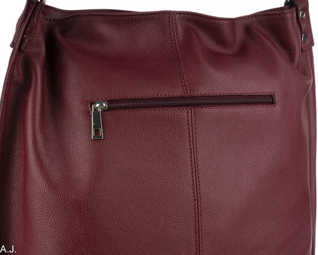 Torba męska skórzana Canaletto T-940 bordo