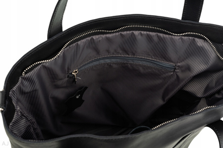 Torebka damska skórzana T-PRA czarna