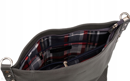 Torebka damska skórzana Canaletto T-940 szara