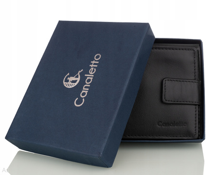 Portfel męski skórzany Canaletto P-1501/SA czarny