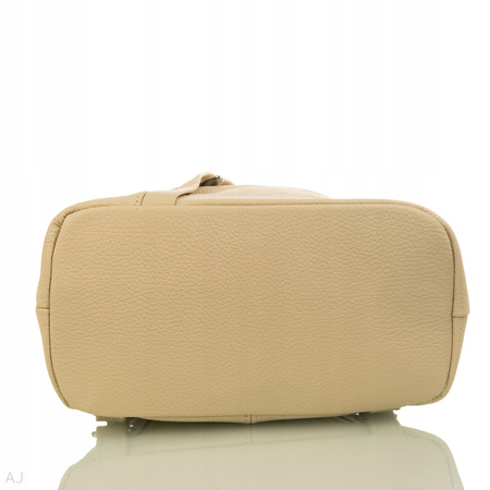 Plecak damski skórzany PL-JOA beżowy