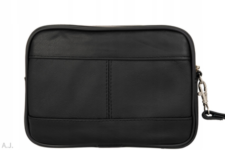 Saszetka męska skórzana S-LES2 czarna