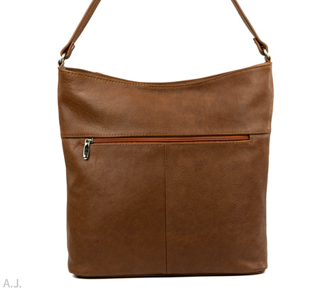 Torebka damska skórzana T-MP jasny brąz