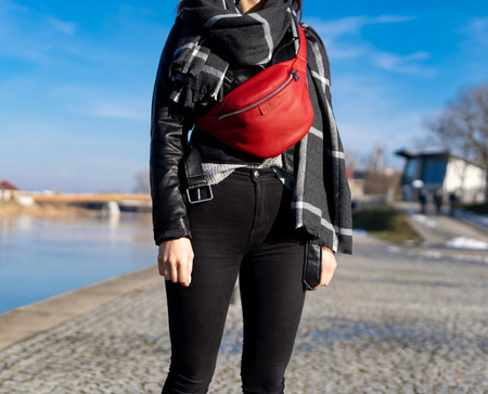 Saszetka damska skórzana S-PA biała