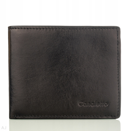 Portfel męski skórzany Canaletto P-1501/S czarny