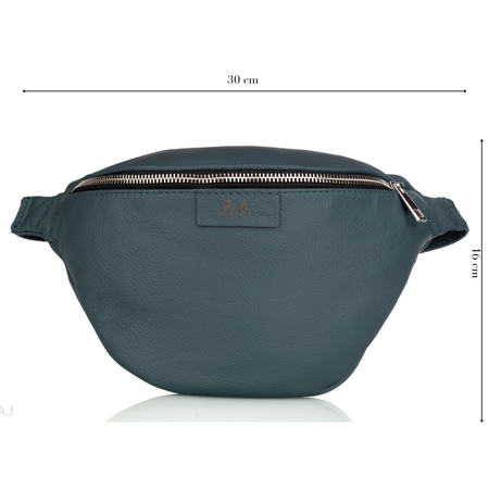 Saszetka damska skórzana S-PA morski