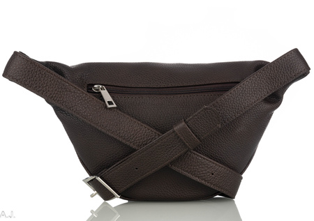 Saszetka damska skórzana S-PA brąz