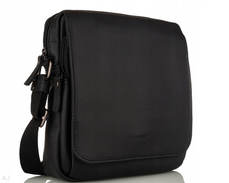 Listonoszka męska skórzana Canaletto T-330 czarny