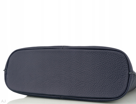 Torebka damska skórzana T-NAT granatowy