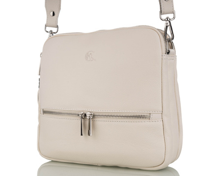 Torebka damska skórzana Canaletto T-840 beżowy