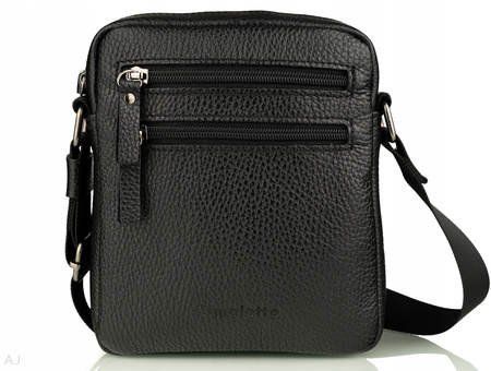 Listonoszka męska skórzana Canaletto T-133 czarny