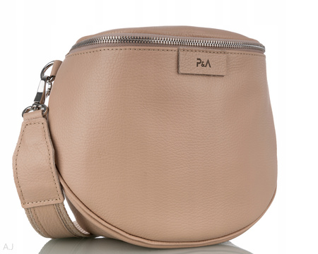 Torebka damska skórzana T-BAL pudrowy róż