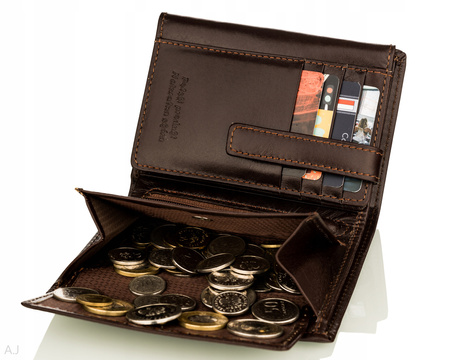 Portfel męski skórzany Canaletto P-1555 brązowy